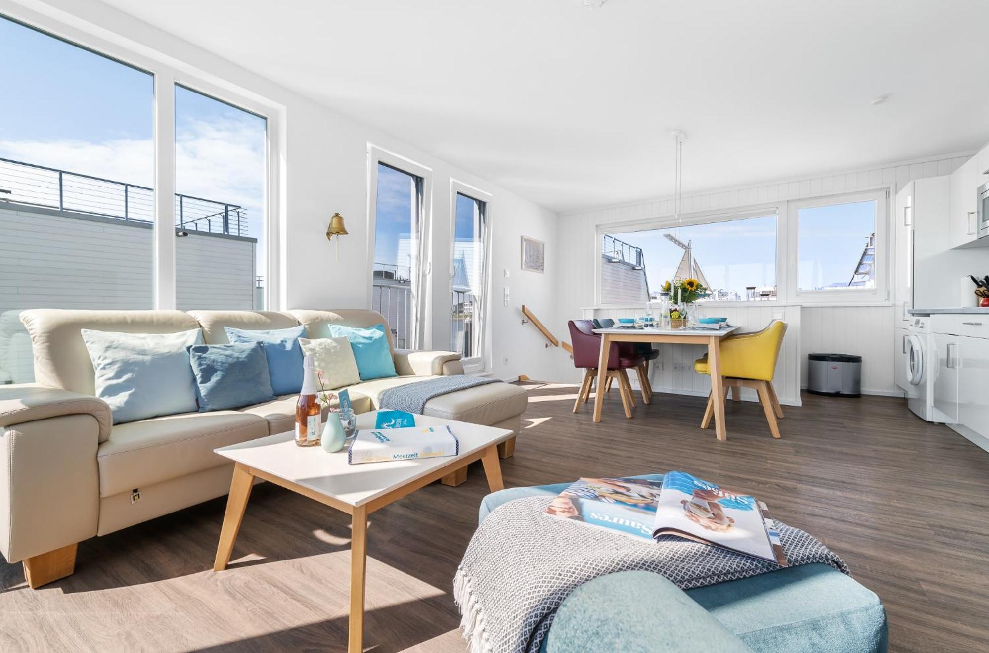 Triton: Meerblick, Sauna, Dachterrasse Olpenitz Exterior photo